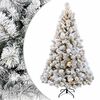 vidaXL Kunstmatige Inklapbare Kerstboom 180 cm 300 LED's Warmwit