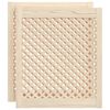 vidaXL Kastdeuren met latwerk 2 st 59,5x69 cm massief grenenhout