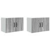 vidaXL Wandkast PORTO 2 pcs Grijs Sonoma 60 x 31 x 40 cm Bewerkt hout