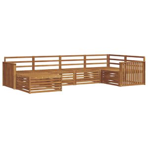 vidaXL Buiten bankenset 6 pcs Naturel Massief Acaciahout