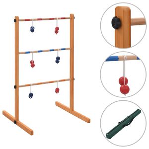 vidaXL Laddergolf hout