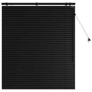 vidaXL Jaloezie Zwart 120 x 130 cm 35 mm Massief Paulowniahout