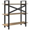 vidaXL Boekenkast Artisan Eiken 100 x 33,5 x 102 cm Bewerkt hout