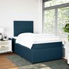 vidaXL Boxspring met matras fluweel blauw 120x200 cm