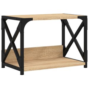 vidaXL Printerstandaard 44x26x31,5 cm bewerkt hout sonoma eikenkleurig