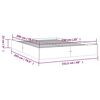vidaXL Bedframe massief hout wit 150x200 cm