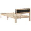 vidaXL Bedframe Bruin en donkergrijs 100 x 200 cm Massief grenenhout