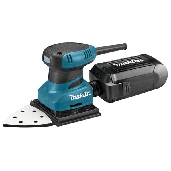 Makita Vlakschuurmachine 200 W blauw en zwart