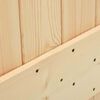 vidaXL Schuifdeur met beslag 90x210 cm massief grenenhout