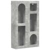 vidaXL Hangkast met plank Beton Grijs 59 x 20 x 100 cm Bewerkt hout