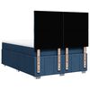 vidaXL Boxspring met matras stof blauw 140x190 cm