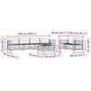 vidaXL Buiten bankenset 7 pcs Naturel