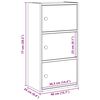 vidaXL Boekenkast 40x24x77 cm bewerkt hout bruin eikenkleurig