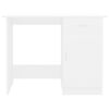 vidaXL Bureau 100x50x76 cm bewerkt hout wit