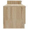vidaXL Tv-meubel 158,5x36x45 cm bewerkt hout sonoma eikenkleurig