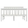vidaXL Bedframe massief grenenhout wit 120x200 cm