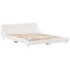 vidaXL Bedframe zonder matras massief grenenhout wit 140x190 cm