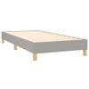 vidaXL Boxspring bed 90x200 cm stof lichtgrijs