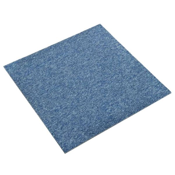 vidaXL Tapijttegels 20 st 5 m² 50x50 cm blauw