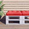 vidaXL Palletkussen 58x58x10 cm stof rood