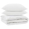 vidaXL All-season dekbed met kussen 3 st Wit Microvezel
