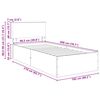 vidaXL Bedframe met hoofdeinde Bruin Eiken 120 x 200 cm Bewerkt hout
