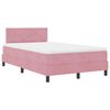 vidaXL Boxspringbed met matras Roze 120 x 190 cm Fluweel