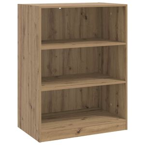 vidaXL Kledingkast Artisanaal eiken 77 x 48 x 102 cm Bewerkt hout
