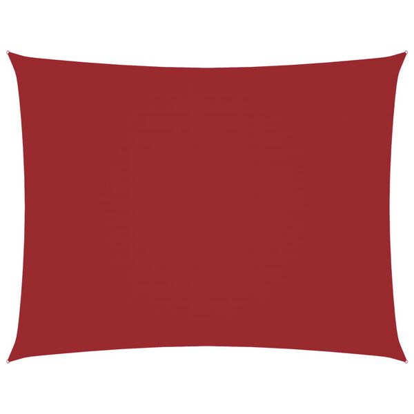 vidaXL Zonnescherm rechthoekig 5x6 m oxford stof rood