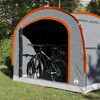 vidaXL Tent met dak Grijs en oranje 268 x 240 x 191 cm Polyester