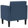 vidaXL Fauteuil met armleuningen Blauw 53 cm Stof