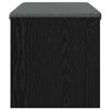 vidaXL Halbank met kussen Zwart Eiken 83 x 38 x 40 cm