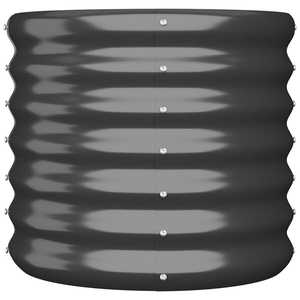 vidaXL Plantenbak 40x40x36 cm gegalvaniseerd staal antracietkleurig