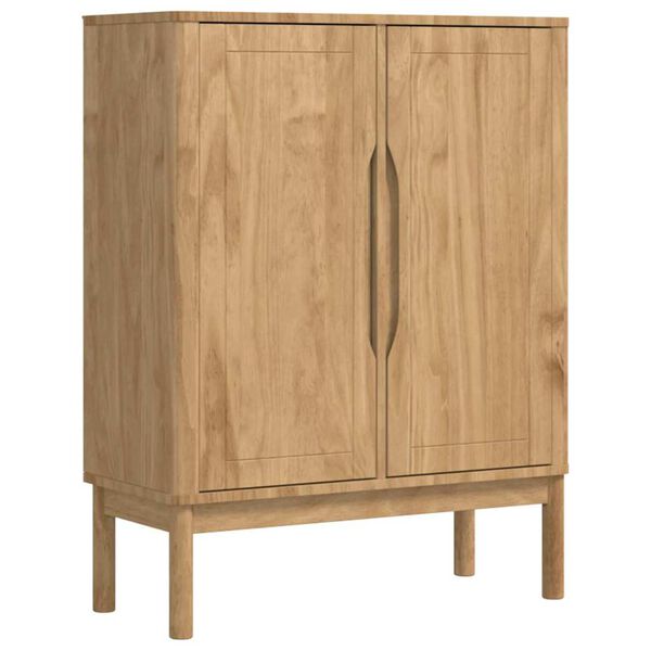 vidaXL Dressoir FLORO Wasbruin 70 x 30 x 70,5 cm Massief Vurenhout