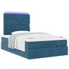 vidaXL Ottoman bed met matrassen en LED's 120x190cm fluweel