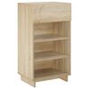 vidaXL Schoenenkast 48 x 38 x 87,5 cm Bewerkt hout Sonoma Eiken