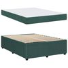 vidaXL Bedframe met matras Donkergroen 160 x 200 cm Stof