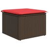 vidaXL 8-delige Loungeset met kussens poly rattan acacia bruin