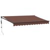 vidaXL Luifel automatisch uittrekbaar 350x250 cm bruin