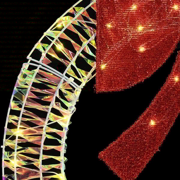 vidaXL Krans met 150 LED Warmwit 120 cm PET