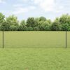 vidaXL Hek met Paal Grijs 0,6 x 10 m Staal en PVC