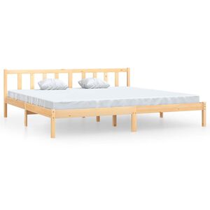 vidaXL Bedframe massief grenenhout 200x200 cm