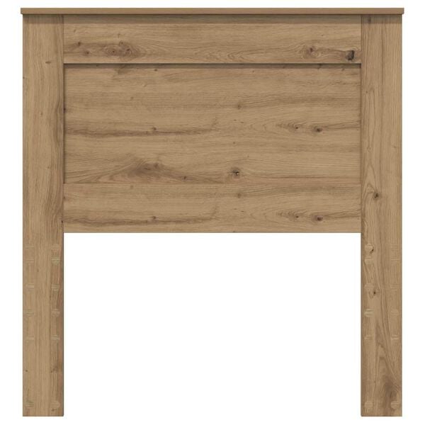 vidaXL Hoofdbord met hoofdeinde Artisan Eiken 75 cm Bewerkt hout