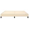 vidaXL Boxspring bed stof cr&egrave;mekleurig 160x200 cm