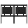 vidaXL Hoofdbord 140,5x4x100 cm massief grenenhout zwart