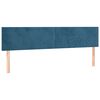 vidaXL Ottoman bed met matrassen 160x200cm fluweel donkerblauw