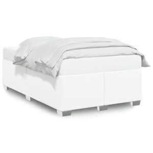 vidaXL Bedframe zonder matras 120x190 cm kunstleer wit