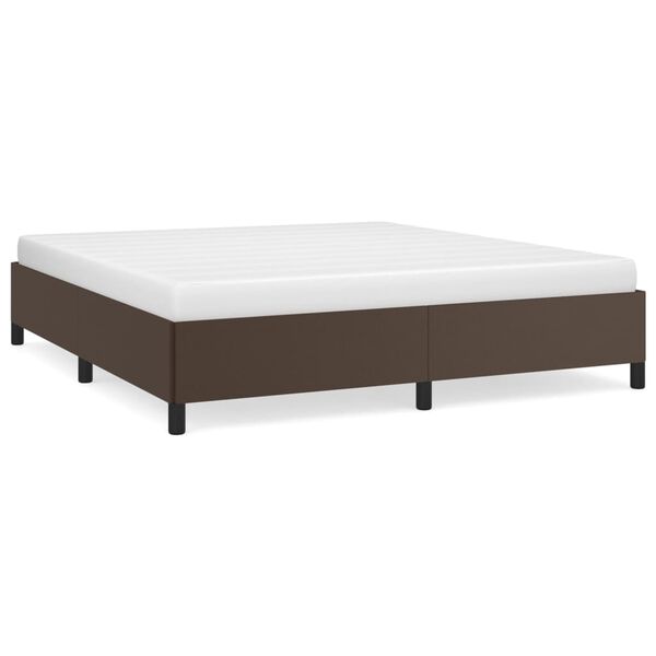 vidaXL Bedframe kunstleer bruin 160x200 cm