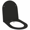vidaXL Toiletzitting Zwart 47 x 36 x 3,4 cm Duroplast