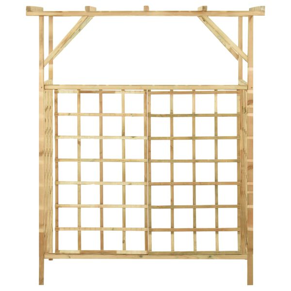 vidaXL Pergola voor 2 containers ge&iuml;mpregneerd grenenhout